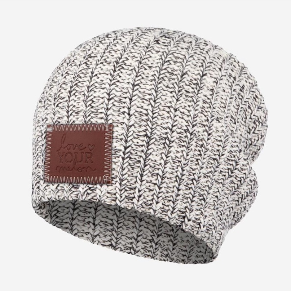 Love Your Melon Black Speckle Beanie